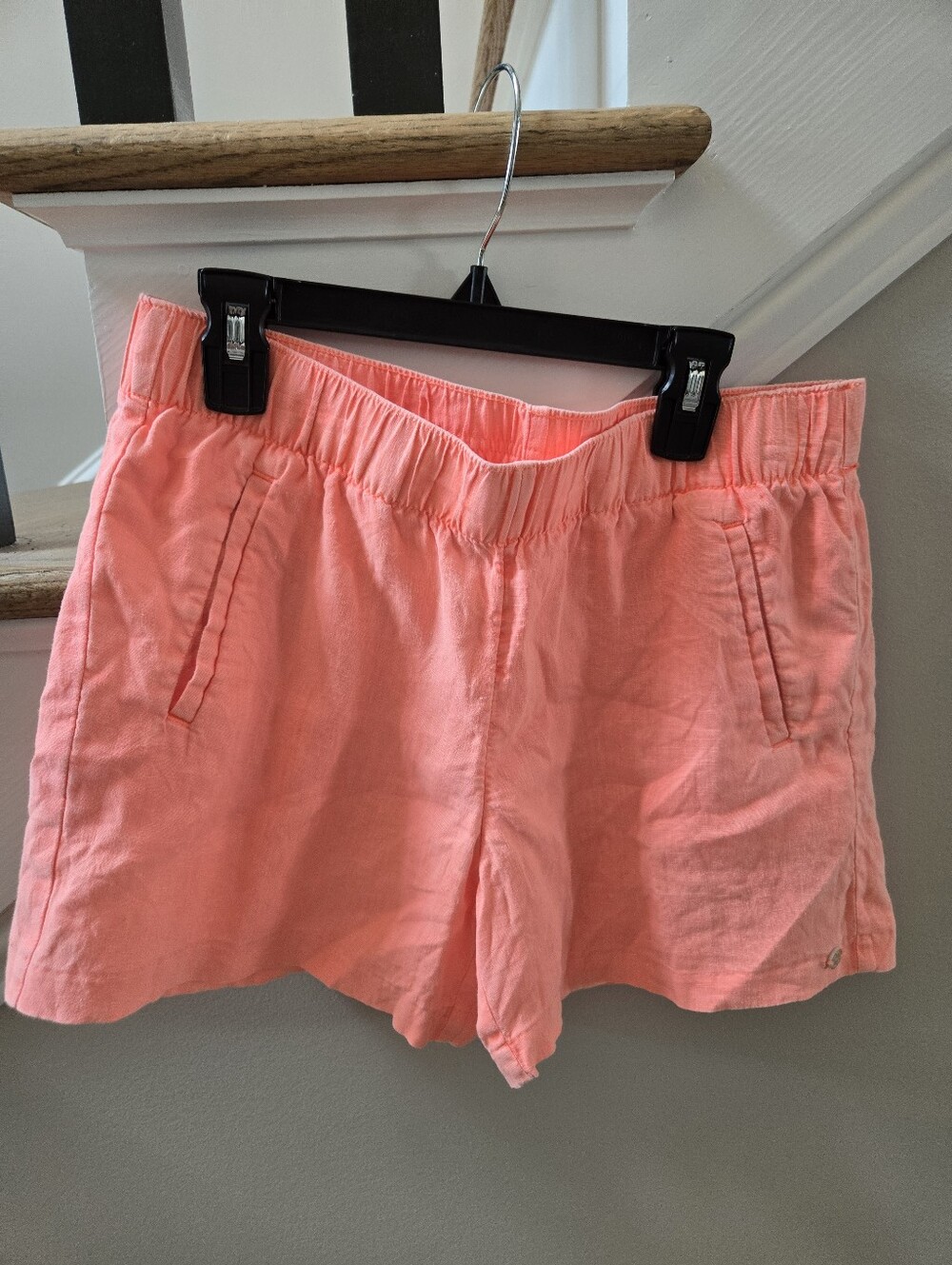 Lilly Pulitzer Coral Elastic-Waist Pull-On Shorts